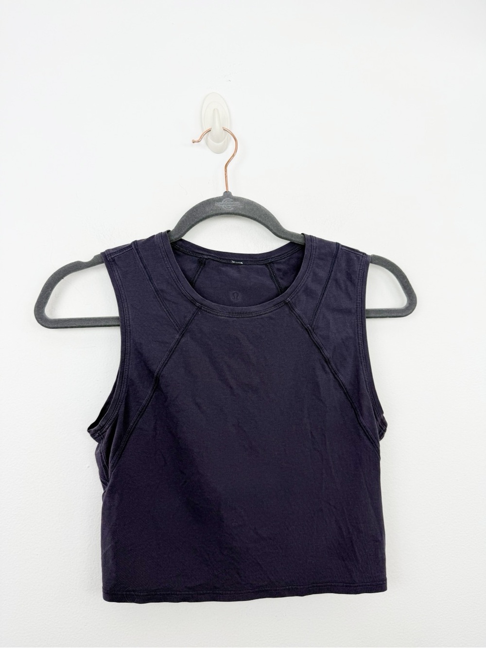 Lululemon Deep Purple Sleeveless Crop Tank Top Size 2